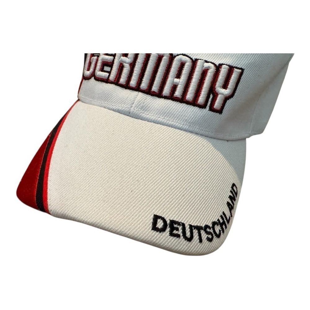 Germany Deutschland White Embroidered Patriotic Flag 2006 Strapback Hat - Picture 4 of 12